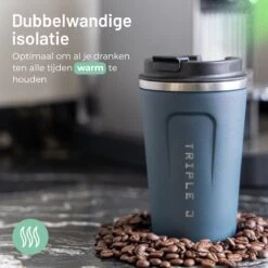 Triple J® Koffiebeker To Go - Thermosbeker - BPA & Lekvrij - 380ml - Blauw -Merkloos Winkel 1200x1200 1953
