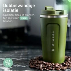 Triple J® Koffiebeker To Go - Thermosbeker - BPA & Lekvrij - 510ml - Groen -Merkloos Winkel 1200x1200 1964