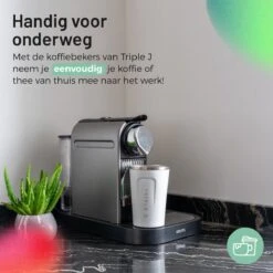 Triple J® Koffiebeker To Go - Thermosbeker - BPA & Lekvrij - 380ml - Wit -Merkloos Winkel 1200x1200 1968