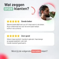 Triple J® Koffiebeker To Go - Thermosbeker - BPA & Lekvrij - 380ml - Zwart -Merkloos Winkel 1200x1200 1978