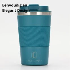 Castagnola Design RVS Koffiebeker To Go - Blauw - 380ml - Thermosbeker - Theebeker -Merkloos Winkel 1200x1200 1981