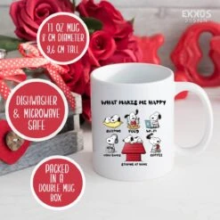 What Makes Snoopy Mok - Peanuts - Grappige Cadeautjes - Valentijn Cadeautje Voor Hem - Valentijn Cadeautje Voor Haar - Moederdag Cadeau - Valentijdag Cadeau - Cadeau Voor Vrouw - Mokken En Bekers - Cadeau Voor Moeder - Mama Cadeau - Koffiemok -Merkloos Winkel 1200x1200 2009