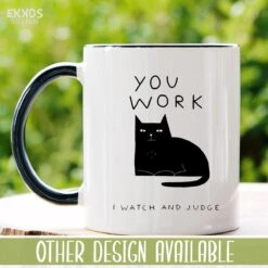 I Work Hard Kat Mok - Katten - Juf Cadeau - Meester Cadeau - Verjaardagscadeau - Cadeau - Verjaardag Cadeau Man - Cadeau Voor Man - Cadeau Voor Vrouw - Mokken - Theeglazen - Koffiekopjes -Merkloos Winkel 1200x1200 2049
