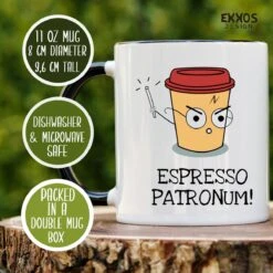 Haryy Potter Espresso Patronum Mok - Harry Potter - Grappige Cadeaus - Verjaardag Cadeau - Cadeau Voor Man - Cadeau Voor Vrouw - Mok Met Tekst - Mokken - Best Cadeautjes - Thee Glazen - Koffie Mok -Merkloos Winkel 1200x1200 2076