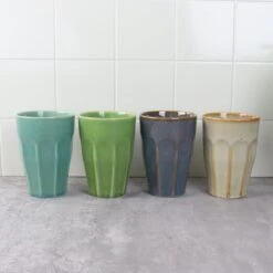 Orange85 Cappuccino Mokken - Latte Macchiato Glazen - 330 Ml - Hittebestendig - Set Van 4 - Porselein - Multicolor - Cappuccino Glazen - Cappuccino Kopjes -Merkloos Winkel 1200x1200 2144