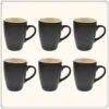 OTIX Koffiekopjes - Met Oor - Set Van 6 - Theekoppen - 340ml - Zwart - Keramiek 1 OTIX Koffiekopjes - Met Oor - Set Van 6 - Theekoppen - 340ml - Zwart - Keramiek -Merkloos Winkel 1200x1200 2169