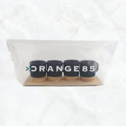 Orange85 Espresso Kopjes - Zwart - Set Van 4 - Met Bamboe Onderzetter - Met Oor - Koffiekopjes -Merkloos Winkel 1200x1200 2176
