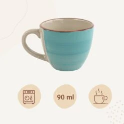 Orange85 Espresso Kopjes - Koffie - Set Van 6 - Meerdere Kleuren - 100 Ml - Aardewerk - Glazen - Met Oor - Koffiekopjes -Merkloos Winkel 1200x1200 2179