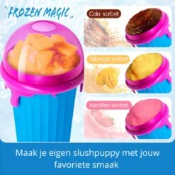 Frozen Magic Slushy Maker - Slush Puppy Maker - IJscrusher - Slush Puppy Beker - Slushy Puppy Maker - Slush Puppy Machine - Slush Maker - Slushy Cup - Tiktok - Bruin -Merkloos Winkel 1200x1200 2183