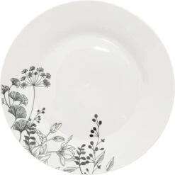 4goodz Wild Flower Porseleinen Servies Set 6-persoons 18-delig - Wit/Zwart -Merkloos Winkel 1200x1200 2250