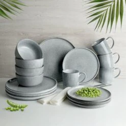 Excellent Serviesset - Servies - 16 Stuks - Aardewerk - Grijs -Merkloos Winkel 1200x1200 2281