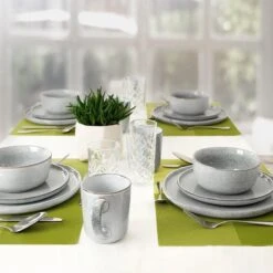 Excellent Serviesset - Servies - 16 Stuks - Aardewerk - Grijs -Merkloos Winkel 1200x1200 2284