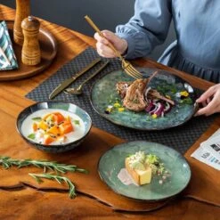 Serviesset 8 Personen - 24 Delig - Handgemaakt Keramiek - Vancasso Groen -Merkloos Winkel 1200x1200 2299