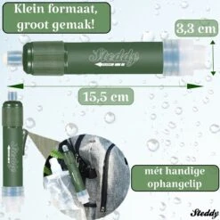 Waterfilter Steddy Pro - Survival Bushcraft Kit - Noodpakket - Waterzuivering - Water Filter Kraan - Outdoor -Merkloos Winkel 1200x1200 285