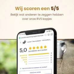 Lupine Beker RVS Dubbelwandig 200ml Lang Warm Set Van 2 Kopjes Mooie Set Bekers Van Roestvrij Staal -Merkloos Winkel 1200x1200 360