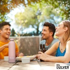 Pulver - RVS Thermosfles / Drinkfles – BPA Vrij – 750 Ml - Waterfles Met Draaidop – Drinkfles – Dubbele Isolatie - Rubberen Coating- Licht Roze 12 Pulver - RVS Thermosfles / Drinkfles – BPA Vrij – 750 Ml - Waterfles Met Draaidop – Drinkfles – Dubbele Isolatie - Rubberen Coating- Licht Roze -Merkloos Winkel 1200x1200 385