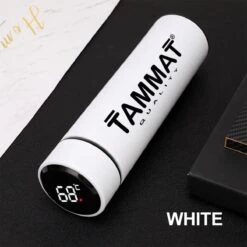 Slimme Thermosfles Met LCD Temperatuur Display - Curver Isolatiefles 0,5 Liter - Dubbelwandige Thermosfles - Thermosbeker - Isoleerfles - Thermoskan - Travel Mug - Bidon Drinkfles - Koffiebeker - Drinkflessen - RVS - Smart Thermos - Metaal -Merkloos Winkel 1200x1200 394