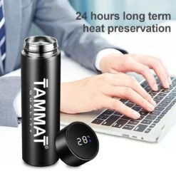 Slimme Thermosfles Met LCD Temperatuur Display - Curver Isolatiefles 0,5 Liter - Dubbelwandige Thermosfles - Thermosbeker - Isoleerfles - Thermoskan - Travel Mug - Bidon Drinkfles - Koffiebeker - Drinkflessen - RVS - Smart Thermos - Metaal -Merkloos Winkel 1200x1200 396