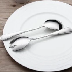 Alheco Klein Slabestek - Voor 2/3 Persoons Saladekommen - 2-delig Saladebestek - Zilver -Merkloos Winkel 1200x1200 461