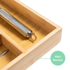 Grote Bestekbak Bamboe 81x47CM - Coninx Besteklade - Opbergbak - Duurzaam - Bamboe - Voor Laden Vanaf 47cm Diep -Merkloos Winkel 1200x1200 485