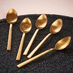 Merkloos 12 Koffie -en Theelepeltjes GOUD - Thee - Koffie - RVS - Goud -Merkloos Winkel 1200x1200 501