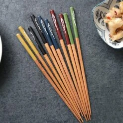Chopsticks - Hout - 5 Paar - 22,5 Cm - Japanse Stijl - Sushi Giftset -Merkloos Winkel 1200x1200 521