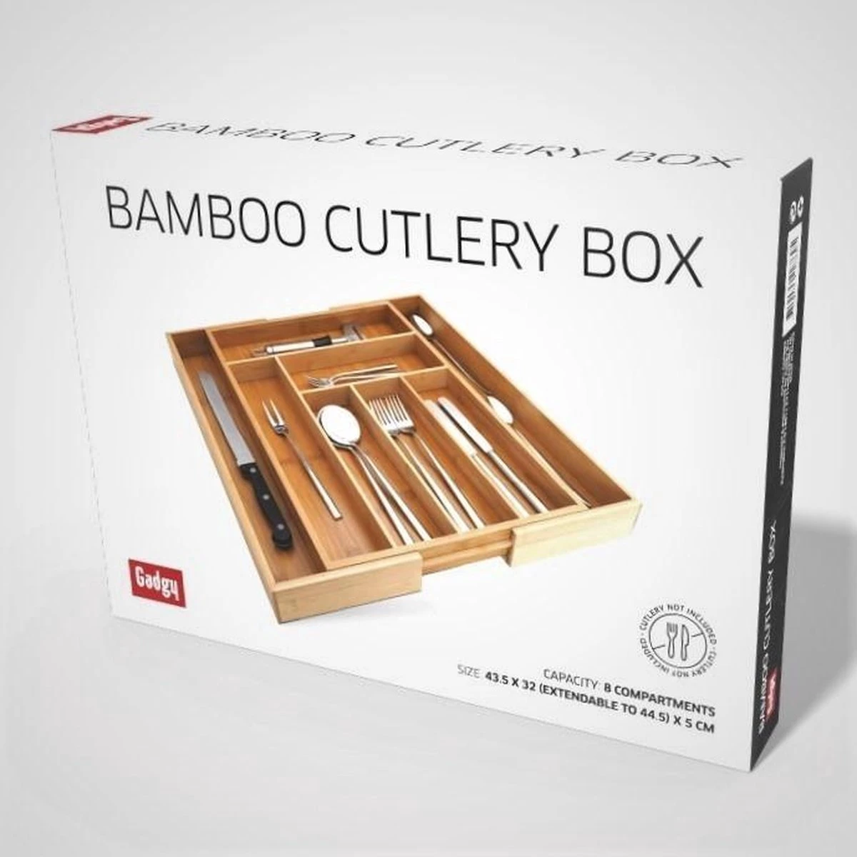 Gadgy Uitschuifbare Bestekbak - Uitschuifbare Bestekcassette Hout - Besteklade - Ladeverdeler - 6/8 Vakken - Bamboe 11 Gadgy Uitschuifbare Bestekbak - Uitschuifbare Bestekcassette Hout - Besteklade - Ladeverdeler - 6/8 Vakken - Bamboe - Afbeelding 9