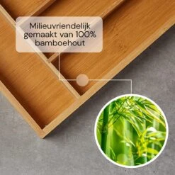 SCHOBERG Houten Bestekbak 34 Cm X 25 Cm X 5 Cm | Bamboe Enkele Keuken Bestekbak | Universele Bestekbak -Merkloos Winkel 1200x1200 568