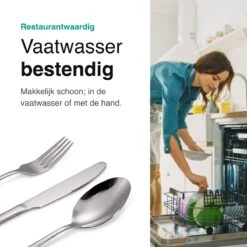 Vivid Green Bestekset (36-delig) - Bestek Set 6 Persoons - Lepels, Messen, Vorken En Steakmessen - Vaatwasserbestendig - RVS -Merkloos Winkel 1200x1200 583