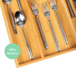 Coninx Bestekbak Bamboe 36CM Breed - Besteklade - Opbergbak - Duurzaam - Voor Laden Vanaf 47cm Diep -Merkloos Winkel 1200x1200 595