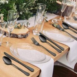 LaCardia Bestekset Glans Zwart – 24-delig Bestek – 6 Persoons – Bestek Zwart Voor 6 Personen 17 LaCardia Bestekset Glans Zwart – 24-delig Bestek – 6 Persoons – Bestek Zwart Voor 6 Personen -Merkloos Winkel 1200x1200 602