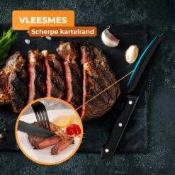 Strex Bestekset 6 Persoons - Zwart - 36-delig - Roestvrij Staal - Lepels, Messen, Vorken En Steakmessen - Hoogwaardige Kwaliteit 17 Strex Bestekset 6 Persoons - Zwart - 36-delig - Roestvrij Staal - Lepels, Messen, Vorken En Steakmessen - Hoogwaardige Kwaliteit -Merkloos Winkel 1200x1200 610