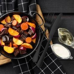 Strex Bestekset 6 Persoons - Zwart - 36-delig - Roestvrij Staal - Lepels, Messen, Vorken En Steakmessen - Hoogwaardige Kwaliteit 18 Strex Bestekset 6 Persoons - Zwart - 36-delig - Roestvrij Staal - Lepels, Messen, Vorken En Steakmessen - Hoogwaardige Kwaliteit -Merkloos Winkel 1200x1200 611