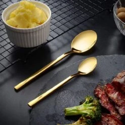 Cadeau 30-delige Gouden Zilverwerk Set Bestekset, Velaze 18/10 Roestvrijstalen Gebruiksvoorwerpen Service Voor 6 Personen Inclusief Dinerlepel, Diner Vork, Diner Mes, Dessertvork En Theelepel, Spiegel Gepolijst Ontwerp -Merkloos Winkel 1200x1200 671