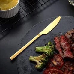 Cadeau 30-delige Gouden Zilverwerk Set Bestekset, Velaze 18/10 Roestvrijstalen Gebruiksvoorwerpen Service Voor 6 Personen Inclusief Dinerlepel, Diner Vork, Diner Mes, Dessertvork En Theelepel, Spiegel Gepolijst Ontwerp -Merkloos Winkel 1200x1200 675