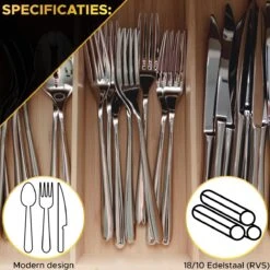 Toivo Kitchen Bestekset 4 Persoons - 24 Delig - Lepels Messen Vorken & Steakmessen - Vaatwasserbestendig - Zilver / RVS - Serviessets -Merkloos Winkel 1200x1200 683