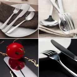 Deleca 6 Persoons Bestekset (36-delig) - Lepels, Messen, Vorken & Steakmessen - Vaatwasserbestendig - Zilver / RVS -Merkloos Winkel 1200x1200 730