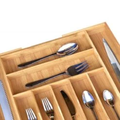 Merkloos Decopatent® Uitschuifbaar Bestekbak - Besteklade - 7 Vaks -> Uitschuifbaar Naar 9 Vakken - Bestekbakken Organizer - Bamboe - Hout 9 Merkloos Decopatent® Uitschuifbaar Bestekbak - Besteklade - 7 Vaks -> Uitschuifbaar Naar 9 Vakken - Bestekbakken Organizer - Bamboe - Hout -Merkloos Winkel 1200x1200 792