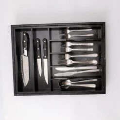 Merkloos Decopatent® Uitschuifbaar Bestekbak - Besteklade - 7 Vaks -> Uitschuifbaar Naar 9 Vakken - Bestekbakken Organizer - Bamboe - Zwart 12 Merkloos Decopatent® Uitschuifbaar Bestekbak - Besteklade - 7 Vaks -> Uitschuifbaar Naar 9 Vakken - Bestekbakken Organizer - Bamboe - Zwart -Merkloos Winkel 1200x1200 830