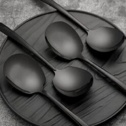 House Of Husk® Opscheplepel Set - Zwart - Serveerlepel - Groetelepel - Aardappellepel - 21cm - RVS - 4 Stuks 10 House Of Husk® Opscheplepel Set - Zwart - Serveerlepel - Groetelepel - Aardappellepel - 21cm - RVS - 4 Stuks -Merkloos Winkel 1200x1200 833