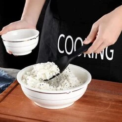 Doodadeals® Siliconen Rijstlepel - Rijst Opscheplepel - Rijstlepel Kunststof - Zwart - 1 Stuk -Merkloos Winkel 1200x1200 909