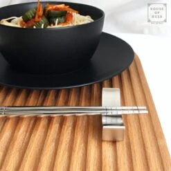 House Of Husk Chopsticks Set - Koreaanse Eetstokjes - Vaatwasserbestendig - RVS - 5 Paar - Zilver -Merkloos Winkel 1200x1200 930