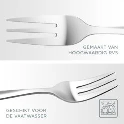 Gebaksvorkjes - Set Van 12 Taartvorkjes - Rvs - 13,5 Cm -Merkloos Winkel 1200x1200 956