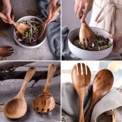 Dayshake Olijfhouten Slabestek 2-delig - Luxe Slacouvert - Duurzaam Salade Bestek - Saladebestek - Vaatwasserbestendig -Merkloos Winkel 1200x1200 993