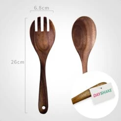 Dayshake Olijfhouten Slabestek 2-delig - Luxe Slacouvert - Duurzaam Salade Bestek - Saladebestek - Vaatwasserbestendig -Merkloos Winkel 1200x1200 994