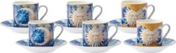 Karaca - Astrologisch Coffee Cup Set Voor 6 - Romantische Koffieliefhebbers - Espresso Mokken Set - Espresso Mok - Turkse Koffie - Valentijn Cadeau - Gift Box -Merkloos Winkel 1200x362