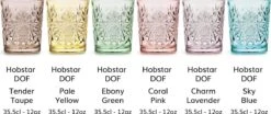 Libbey Drinkglas Hobstar Ebony Green – 355 Ml/ 35,5 Cl - 6 Stuks - Vintage Design - Vaatwasserbestendig - Hoge Kwaliteit -Merkloos Winkel 1200x503