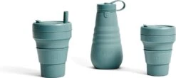 Stojo - Biggie Cup - 470 Ml - Herbruikbaar - Opvouwbaar - Groen -Merkloos Winkel 1200x532