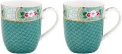 Pip Studio Blushing Birds Set Van 2 Mokken 145 Ml - Porselein