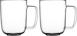 Gusta Fika - Glas - 400ml - Koffie Thee - Set 2 Stuks -Merkloos Winkel 1200x564